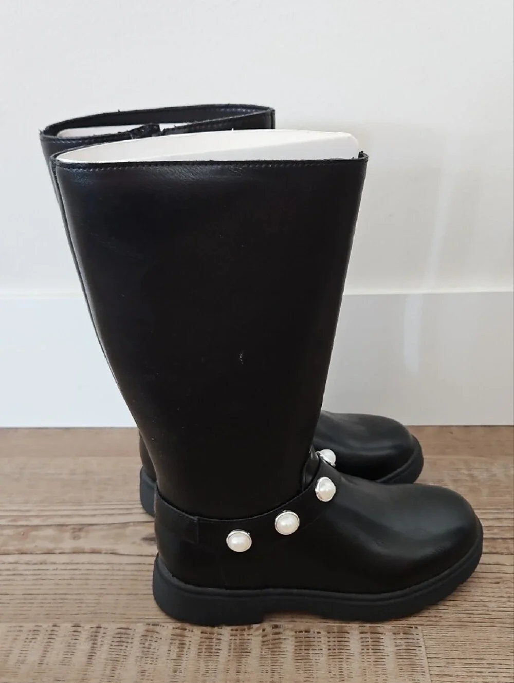Sonoma Girls Black Pearl-Accent Mid-Calf Boots